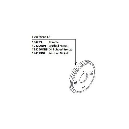 Moen Wall Escutcheon And Gasket 154299ORB